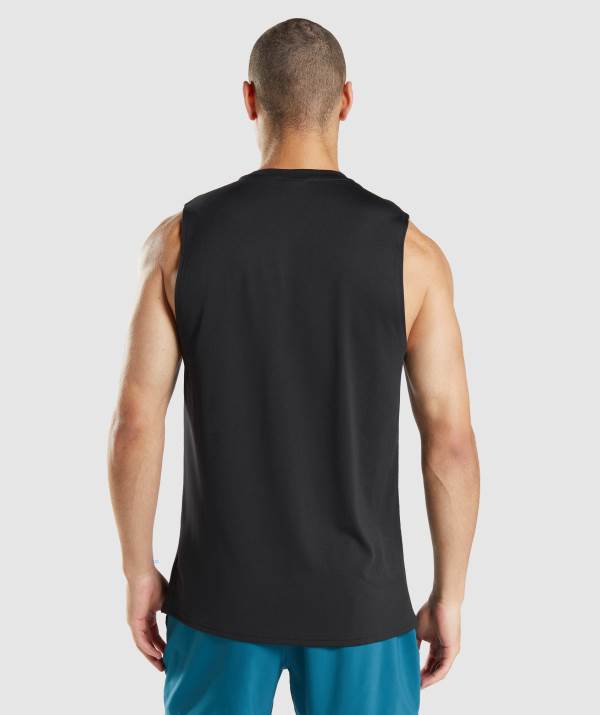 Panske Tricka Gymshark Arrival Sleeveless Čierne | NH1357928